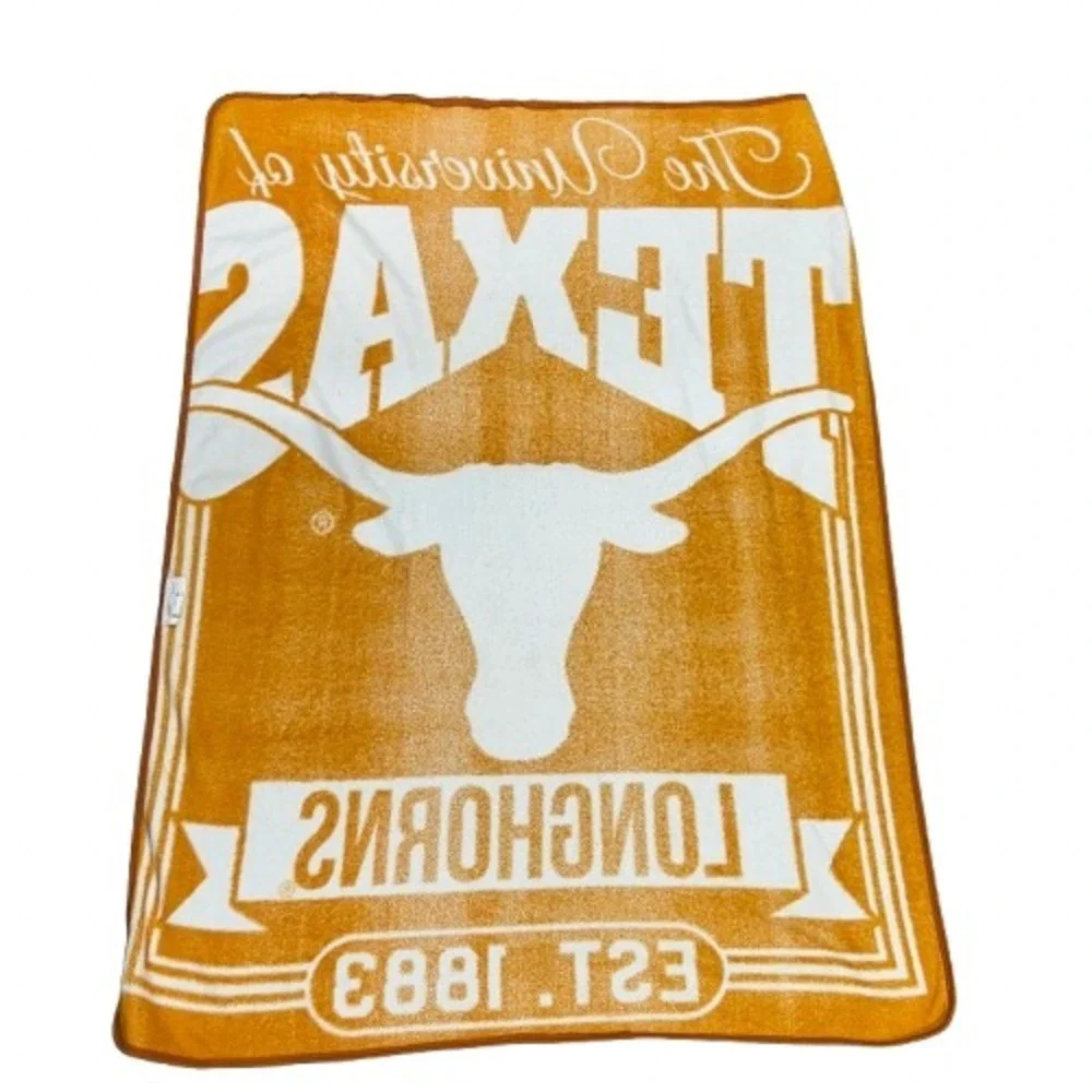 Texas Longhorns The Northwest Company Blanket 66x51 Burnt Orange Plush Throw